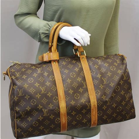 louis vuitton keepall bandouliere 45 damier duffle bag|Louis Vuitton Keepall monogram.